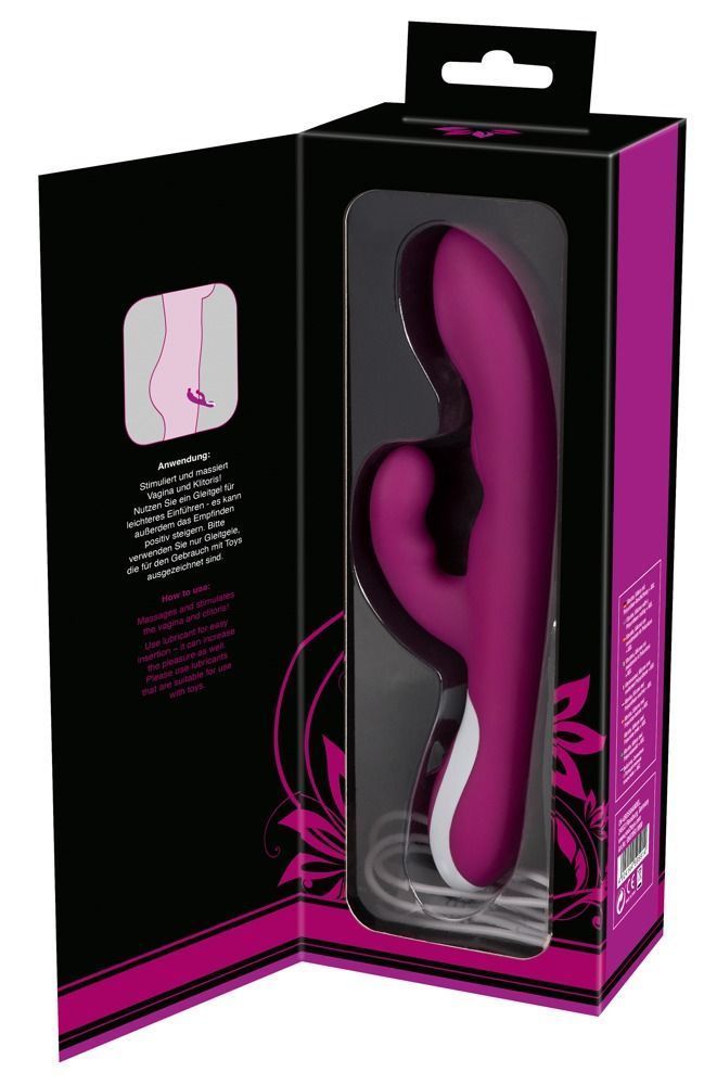 Вибратор-кролик Javida Heating Vibe, 22 см (розовый)