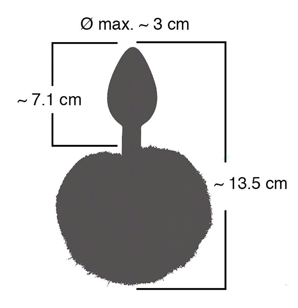 Korek analny z puchatym ogonkiem Orion Colorful Joy Bunny Tail, 13,5 cm (różowy)