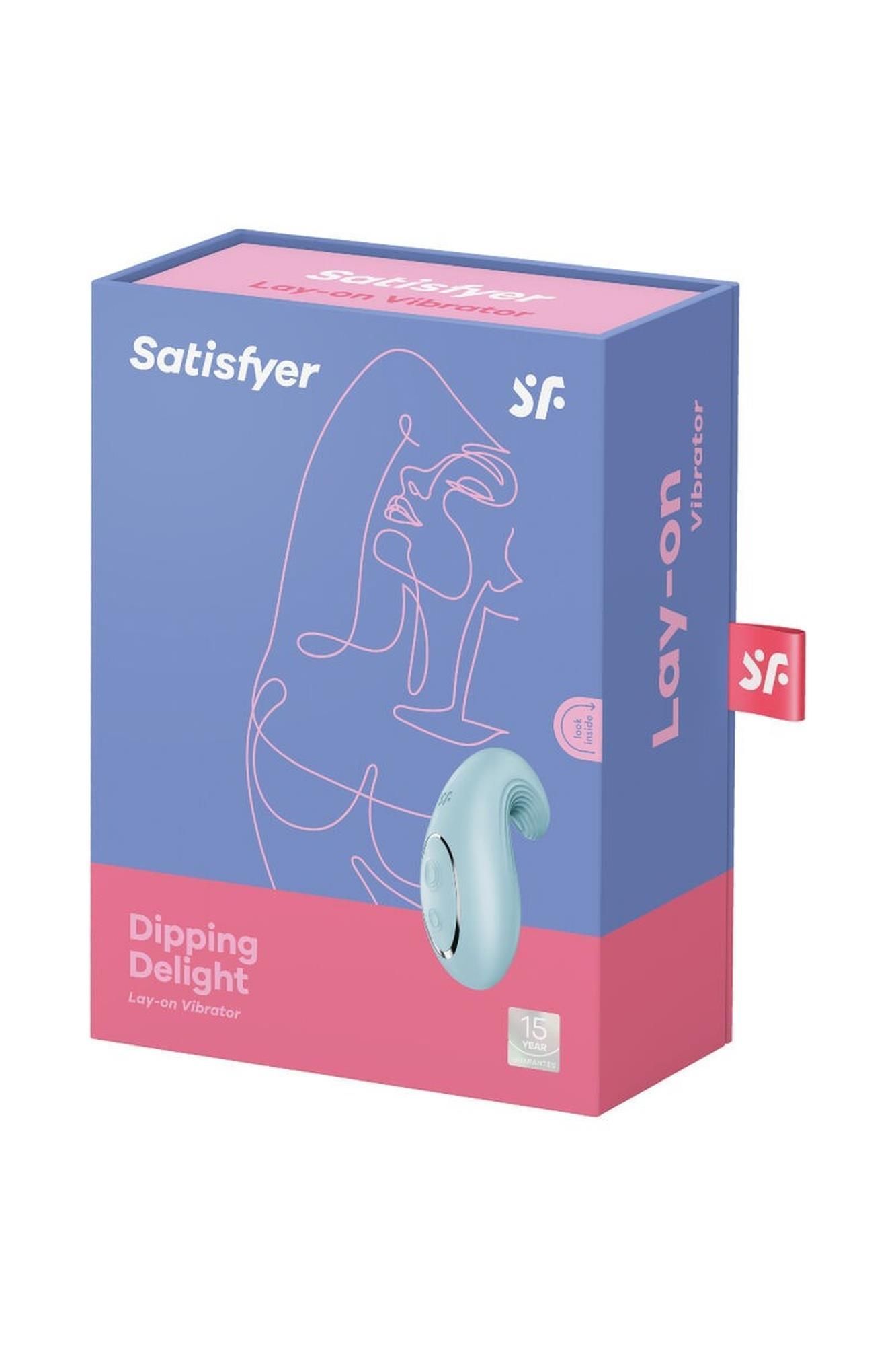 Вибратор Satisfyer Dipping Delight, 9 см (голубой)