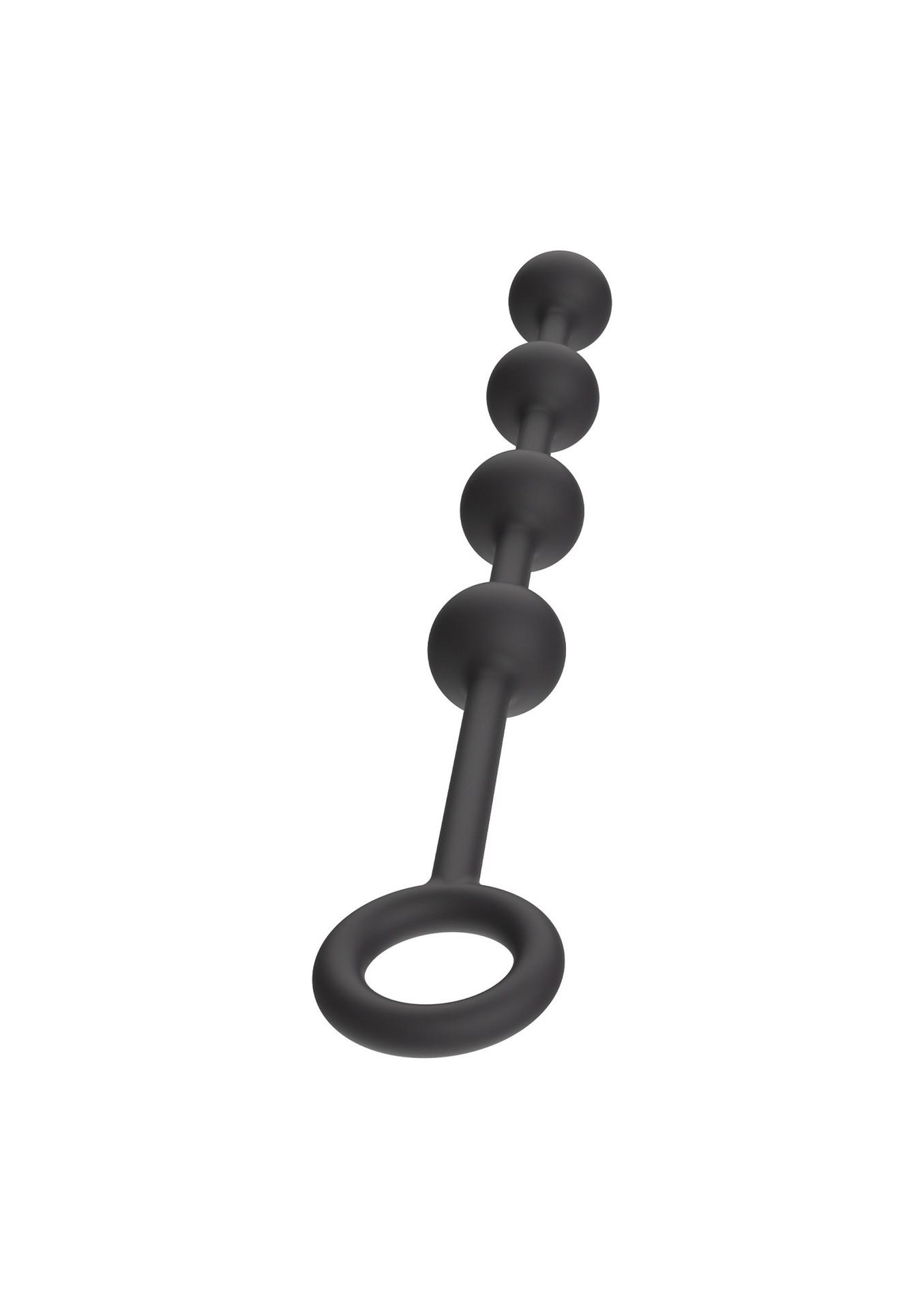 Анальная цепочка Heavy Anal Balls S, 34.5 см (черный)