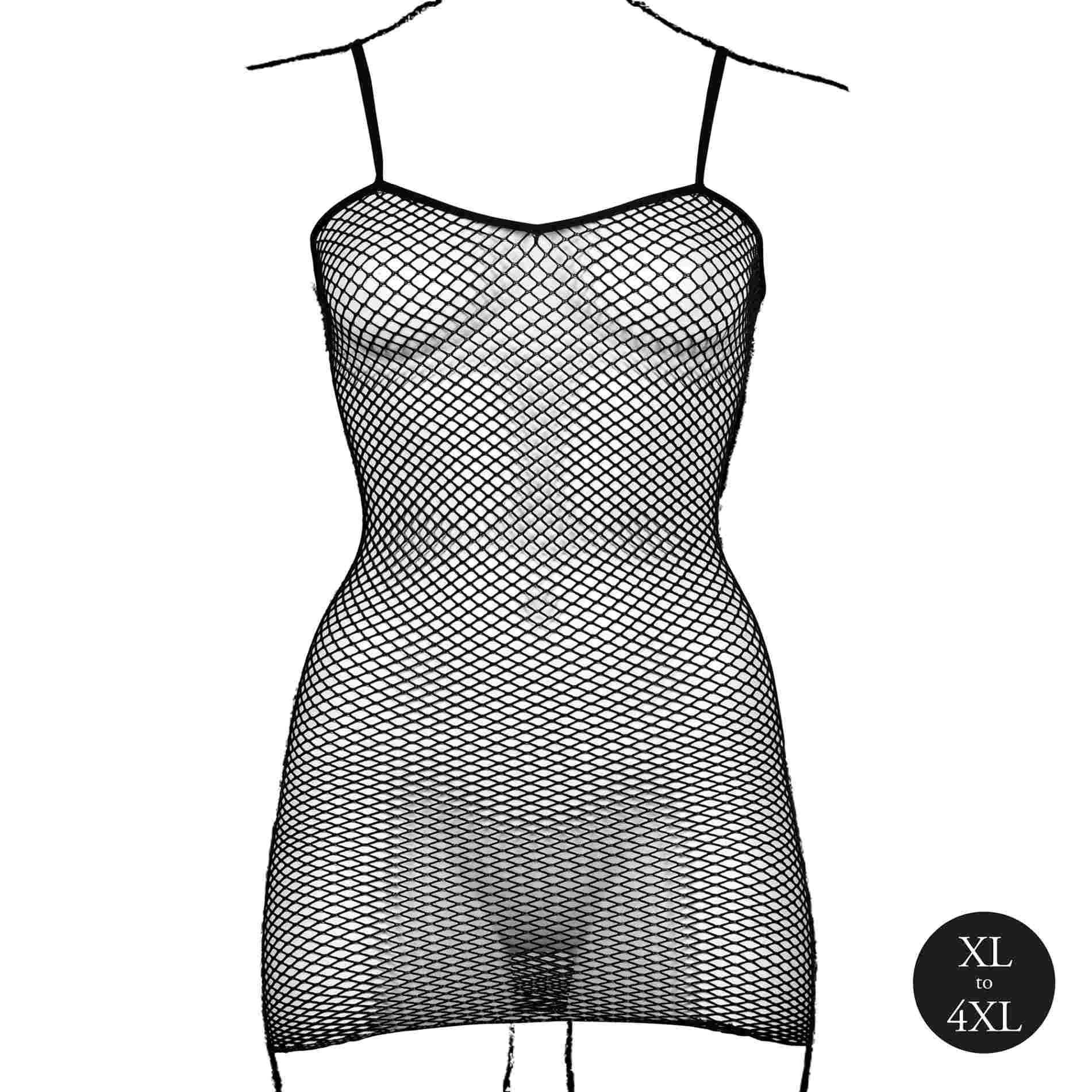 Міні-сукня Le Désir With Fishnet Structure, One Size (чорний)