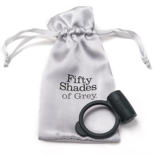 Эрекционное кольцо с вибрацией Fifty Shades of Grey, 5 см (черный)