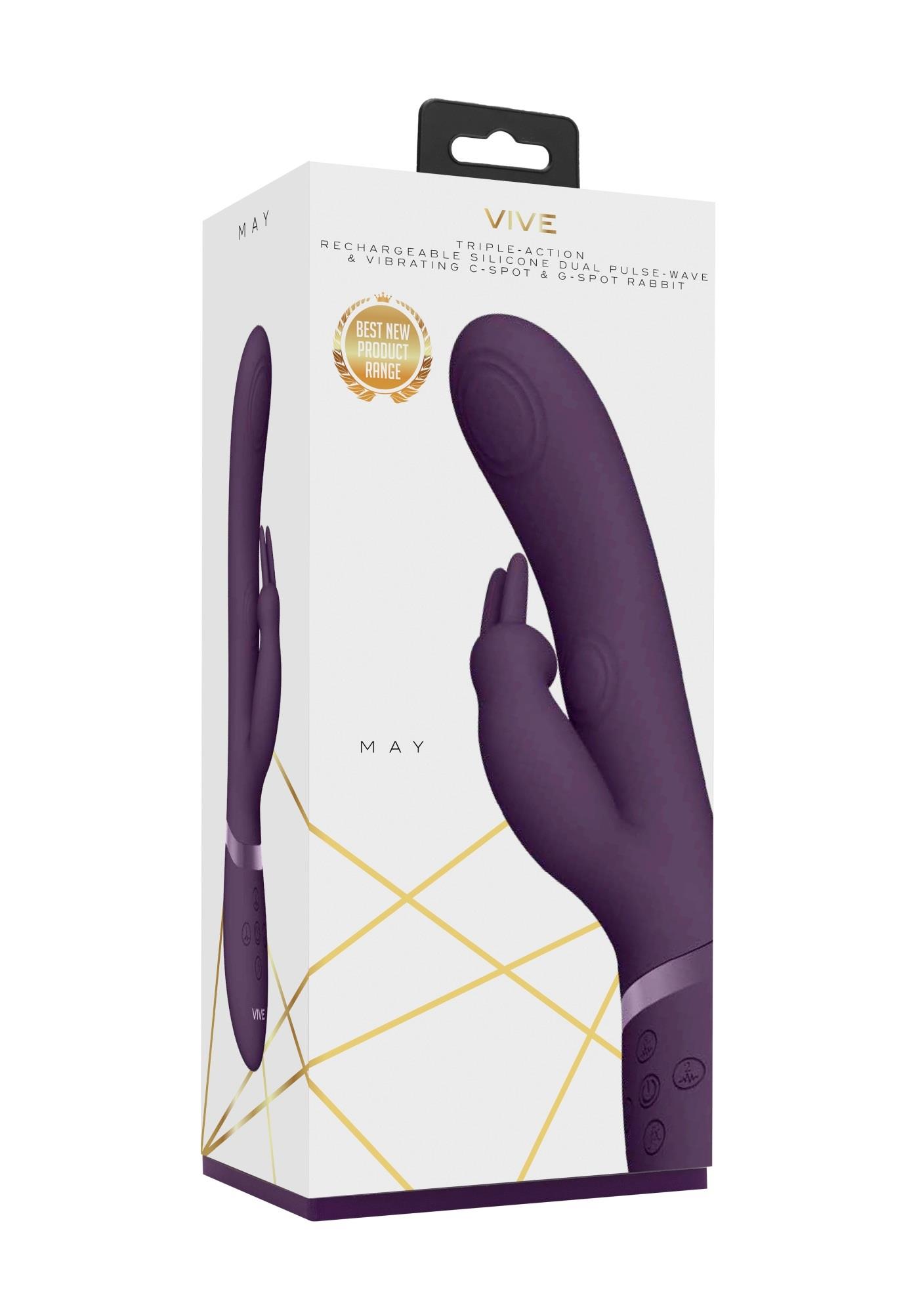 Вибратор-кролик Vive May G-Spot, 22 см (фиолетовый)
