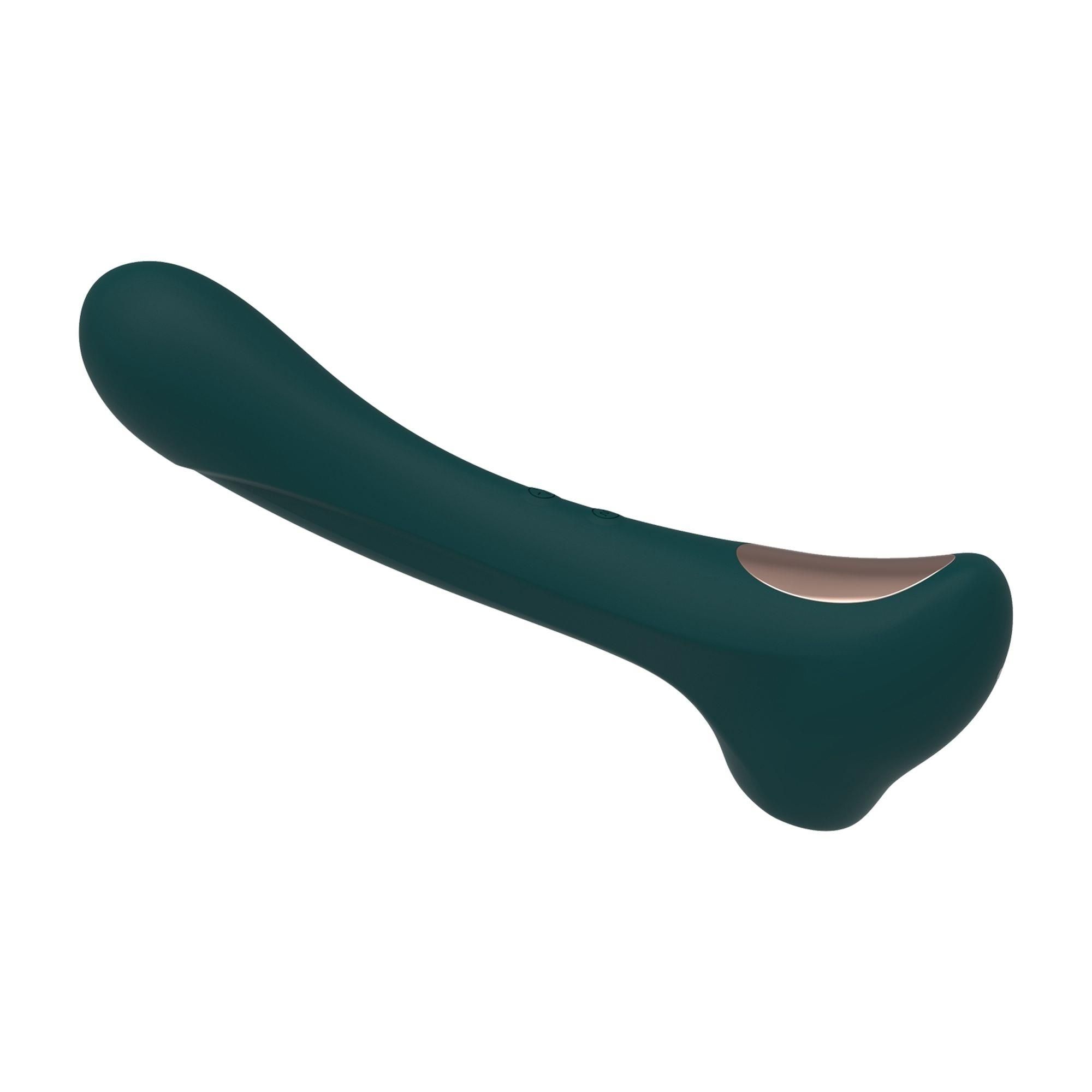 Bezdotykowy stymulator łechtaczki z wibracjami Alive New Midnight Quiver (zielony)
