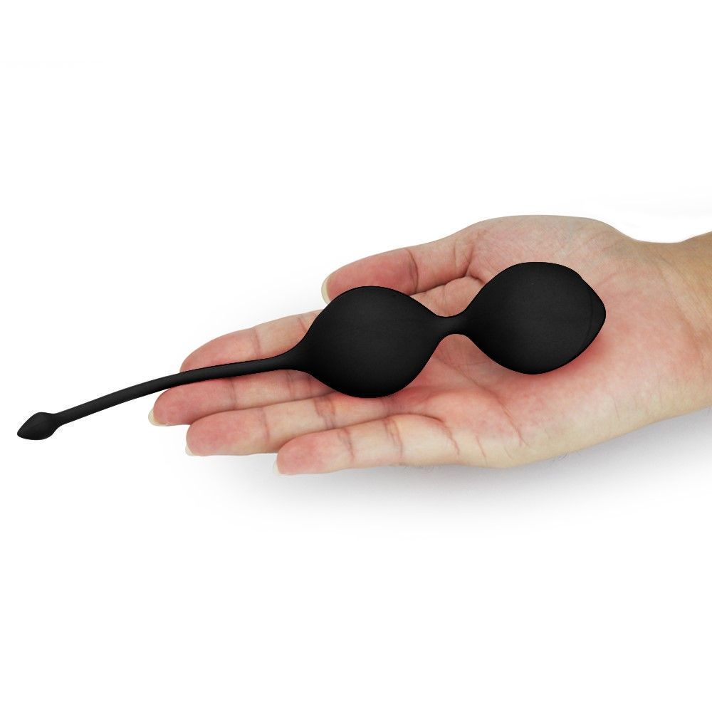 Вагинальные шарики LoveToy iWhizz Luna, 20 см (черный)