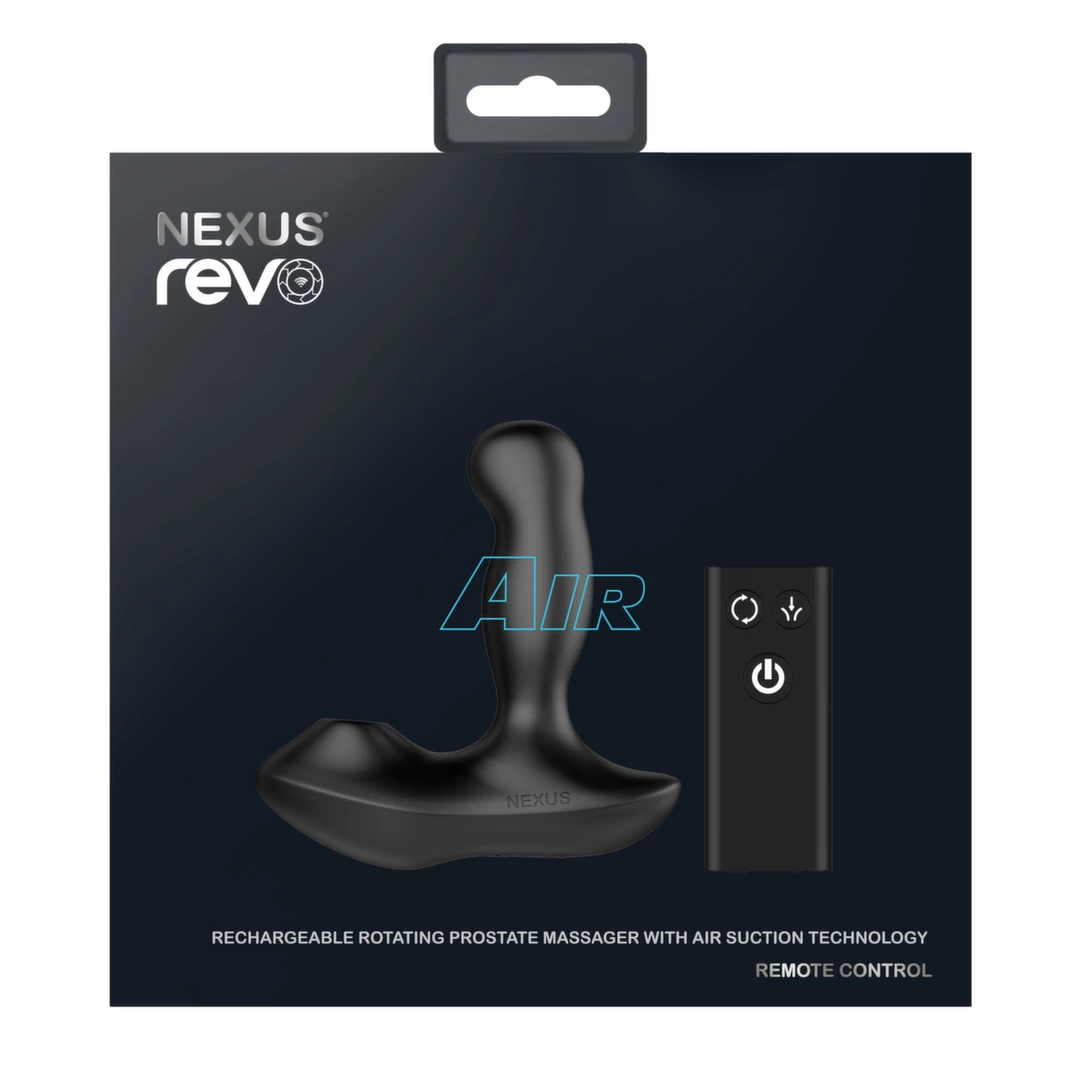 Стимулятор простаты Nexus Revo Air, 13.8 см (черный)