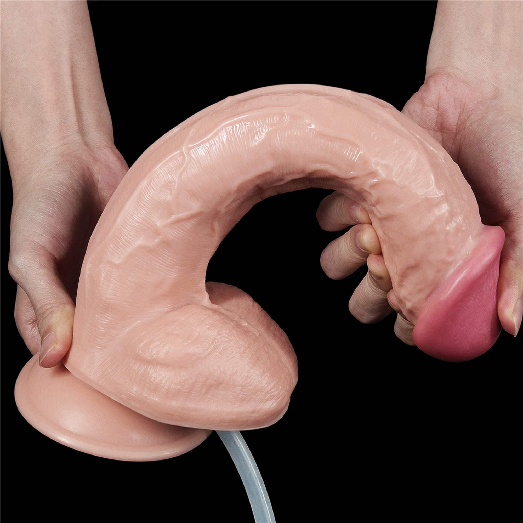 Dildo LoveToy Squirt Extreme 11", 28 cm (cielisty)
