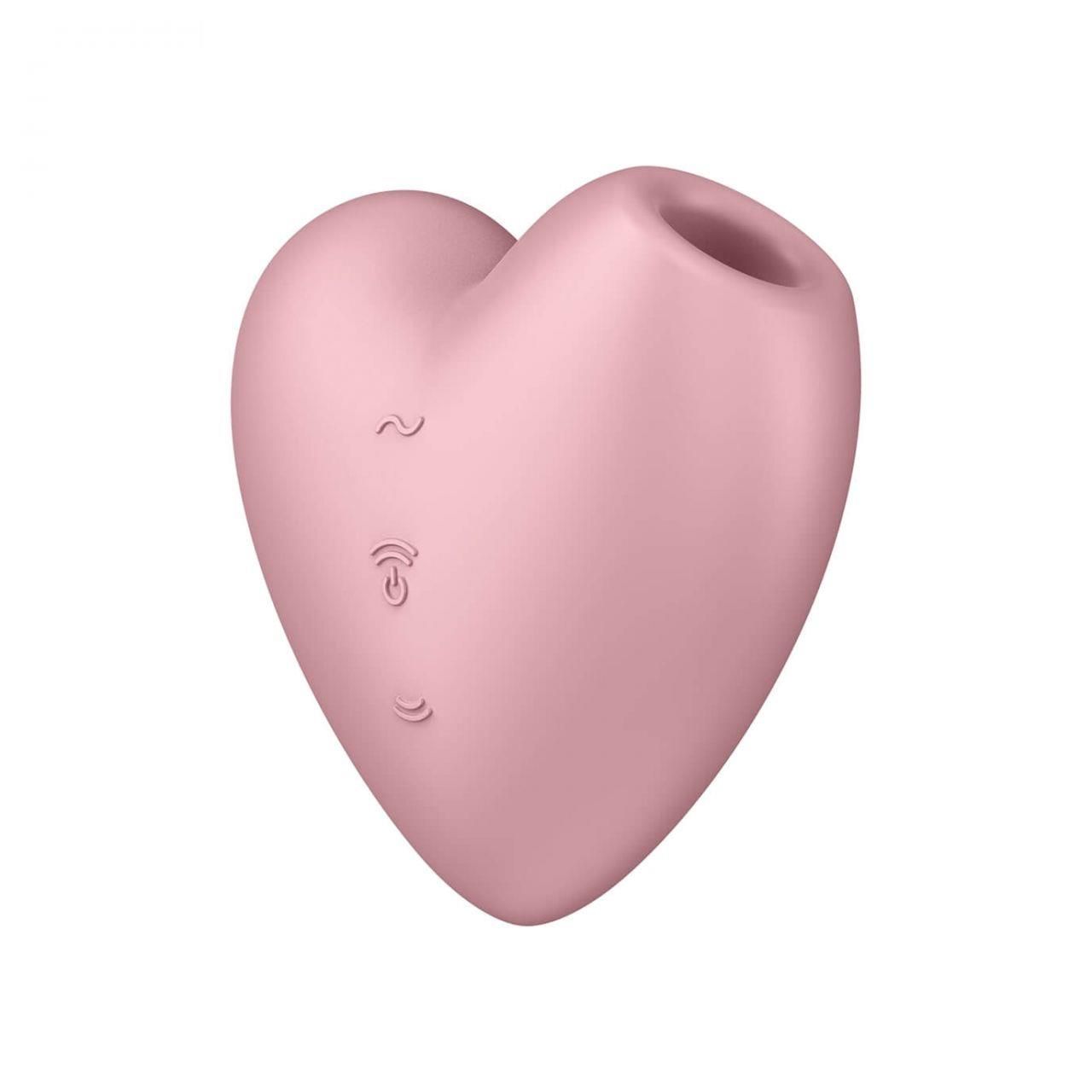 Вакуумный стимулятор клитора с вибрацией Satisfyer Cutie Heart (розовый)