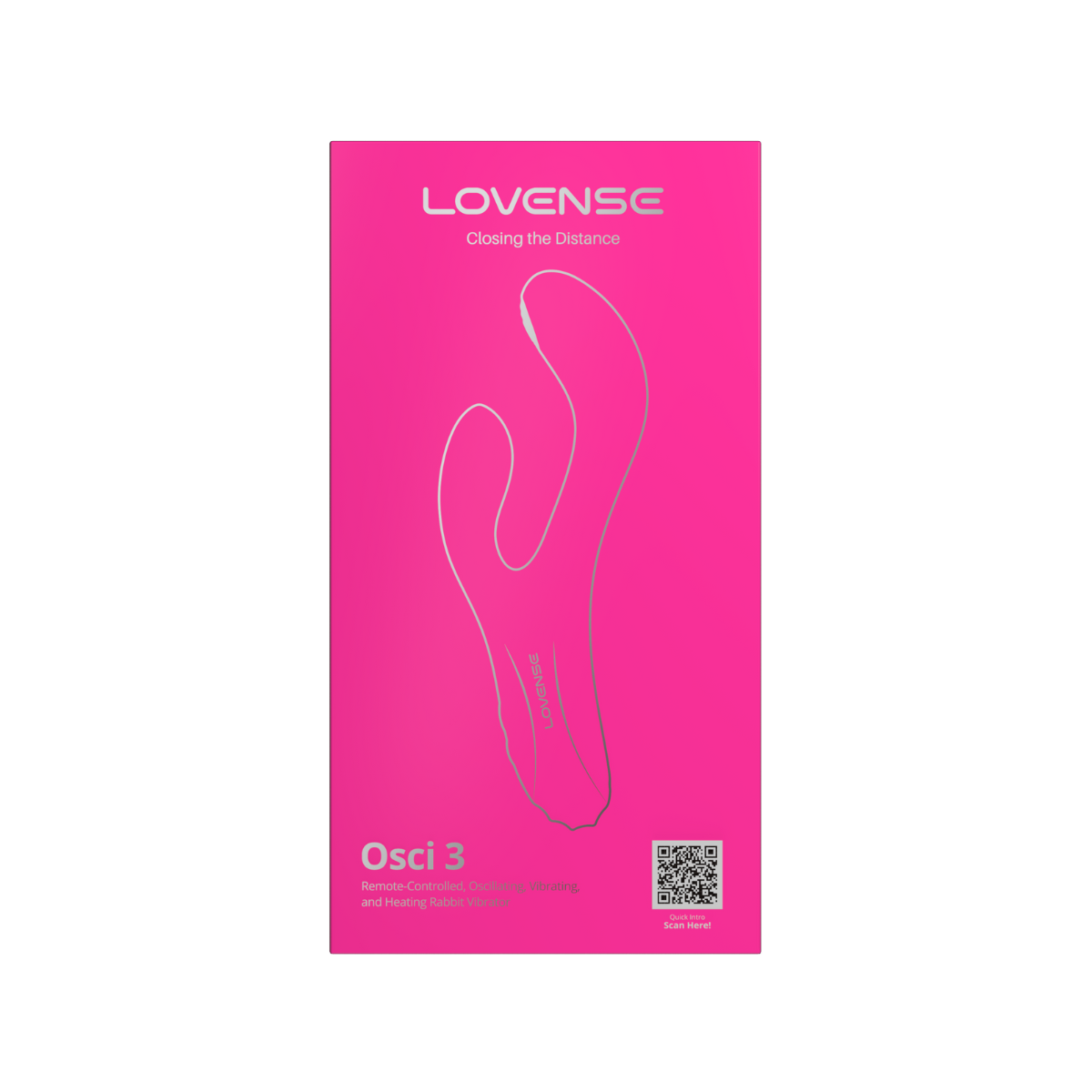 Вибратор-кролик Lovense Osci 3, 21 см (розовый)