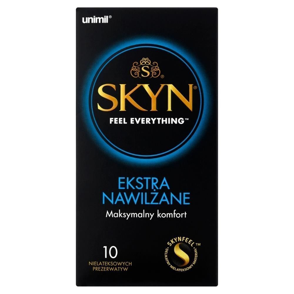 Презервативы Unimil Skyn Ekstra Nawilżane безлатексные, 10 szt