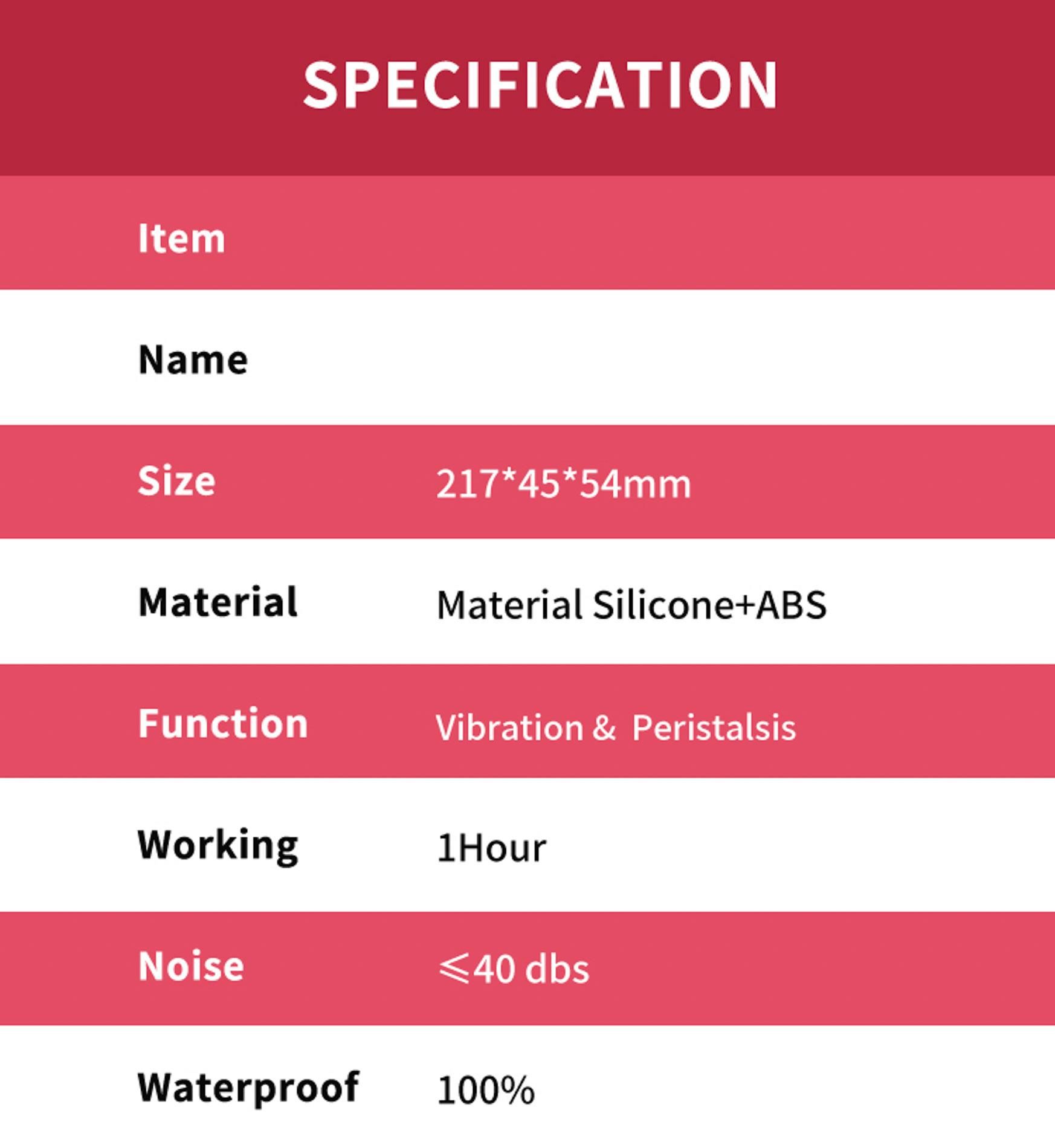 Wibrator B-Series Joy Dick Red, 21.7 cm (czerwony)