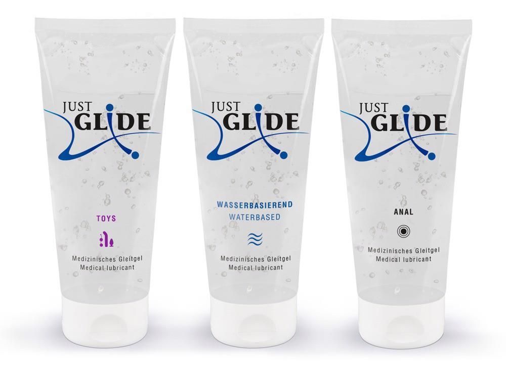 Zestaw lubrykantów na bazie wody Orion Just Glide, 3x200 ml