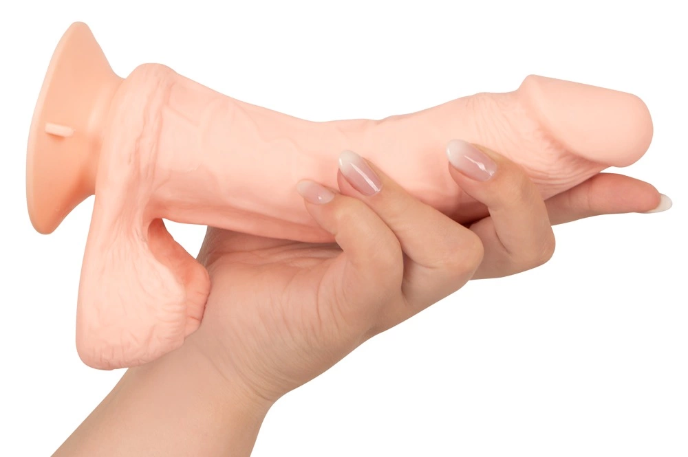 Wibrator Nature Skin Bendable RC, 20.8 cm (w kolorze cielistym)