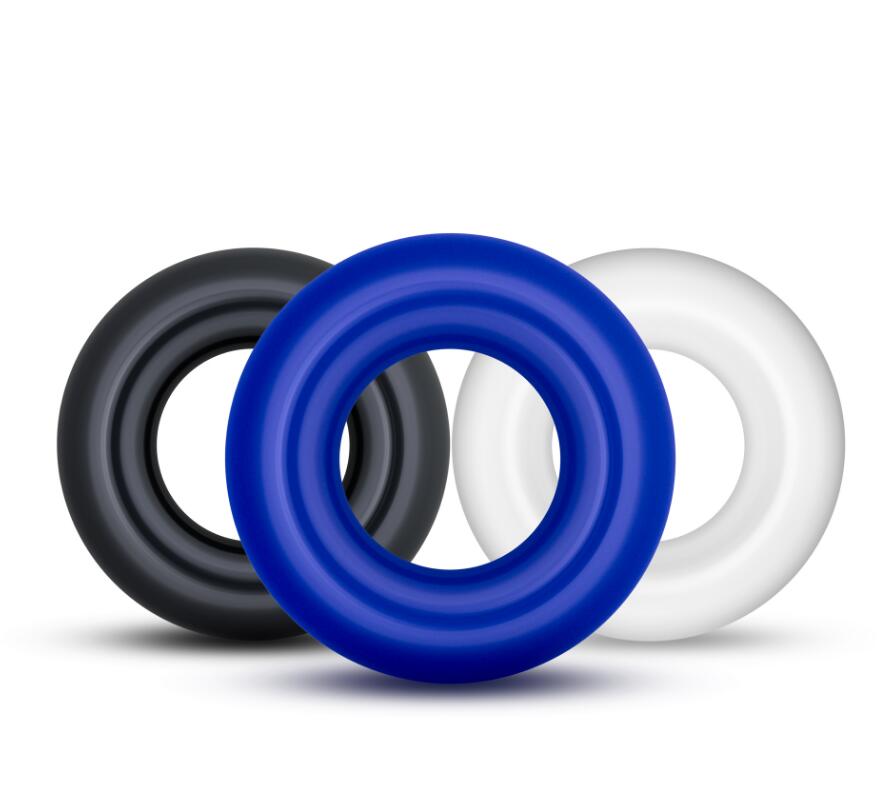 Набор эрекционных колец Power Plus Cock Ring Series Triple Donut, 3 шт (мульти)