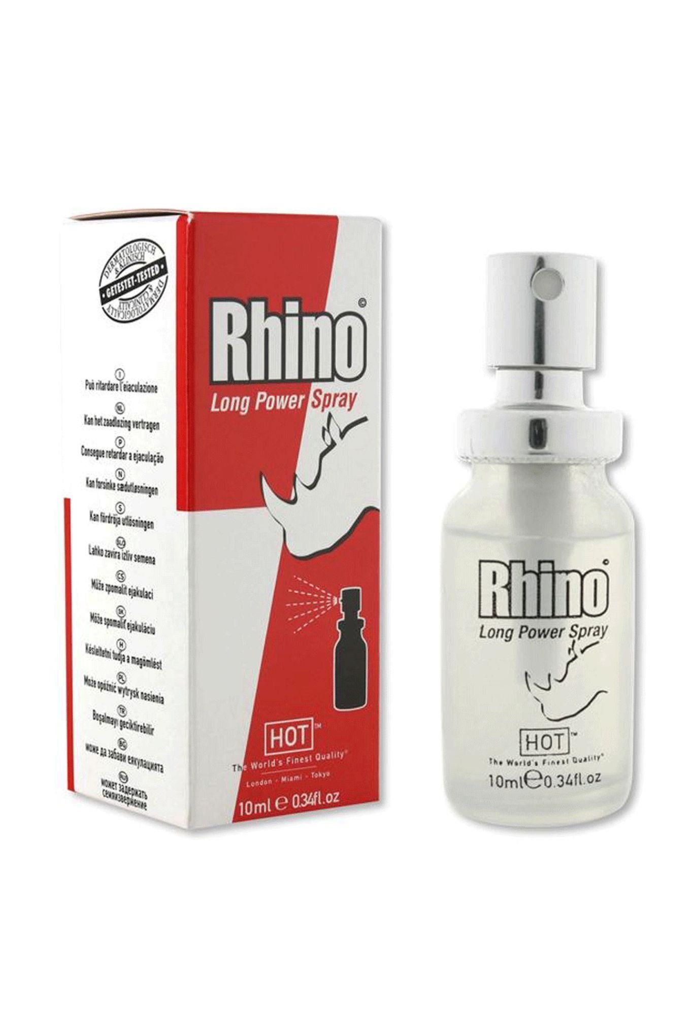 Пролонгирующий спрей Hot Rhino Long Power Spray, 10 мл