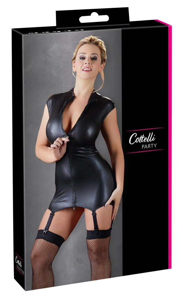 Мини-платье Cottelli Party with Suspender Straps, M (черный)