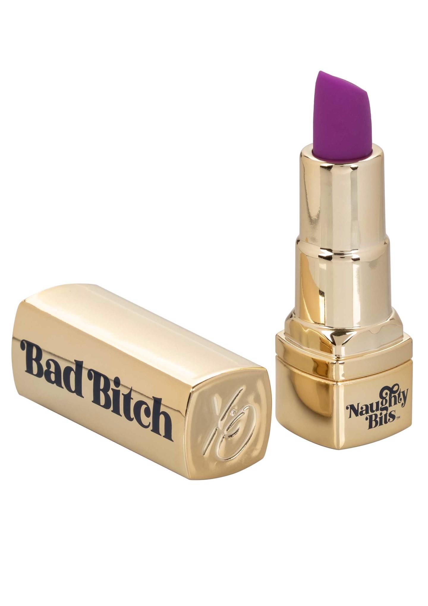 Мини-вибратор Calexotics Bad Bitch Lipstick, 7.5 см (золотой)