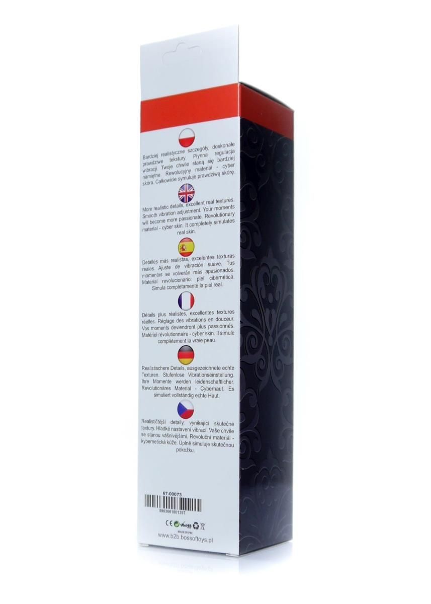 Wibrator B - Seria EasyLove Juicy Jelly, 22 cm (różowy)