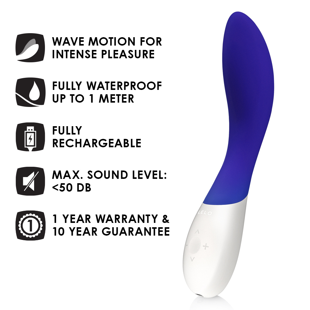 Вибратор Lelo Mona Wave, 19,5 см (синий)
