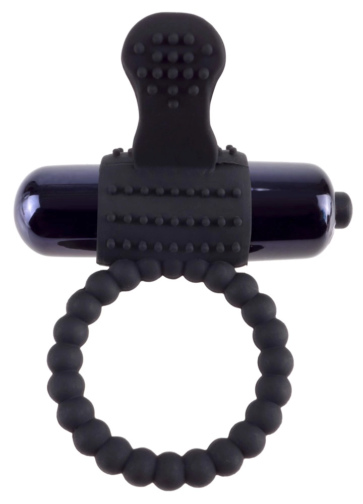 Эрекционное кольцо Fantasy C-Ringz Vibrating Silicone Super Ring, 3.2 см (черный)