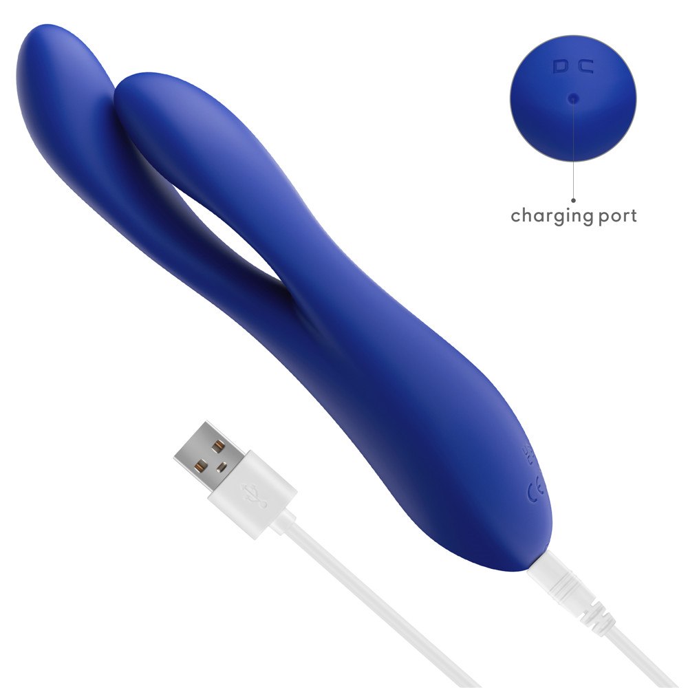 Вибратор Lovetoy L’Allure Pulse, 19 см (синий)