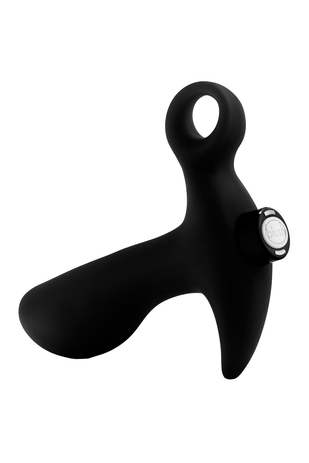 Стимулятор простаты Anal Adventures Platinum Vibrating 1, 10.7 см (черный)