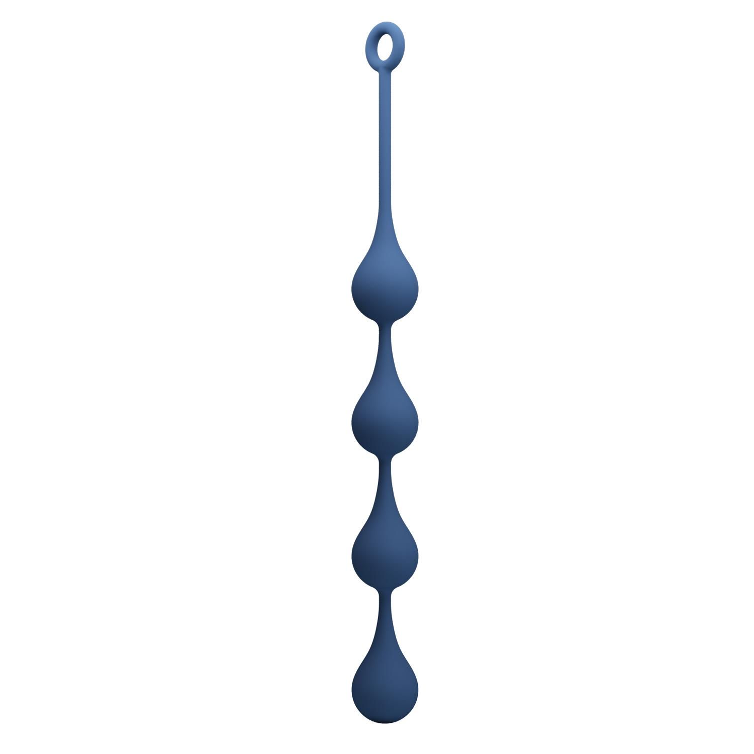 Łańcuszek analny Mr. Play Waterdrop Anal Balls XL, 52.5 cm (niebieski)