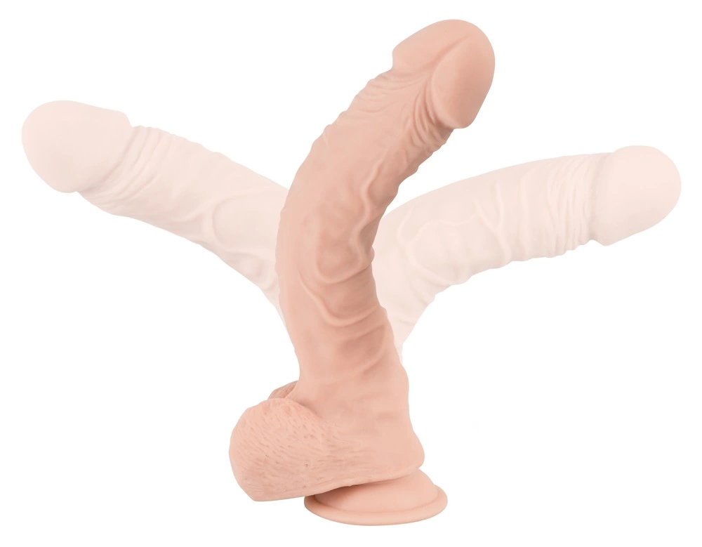 Фаллоимитатор Nature Skin Large Bendable, 29.5 см (телесный)