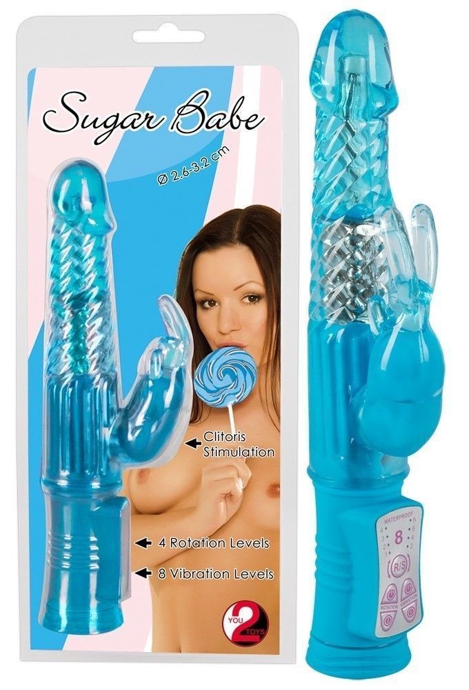 Вибратор-кролик Orion Sugar Babe, 22 см (голубой)