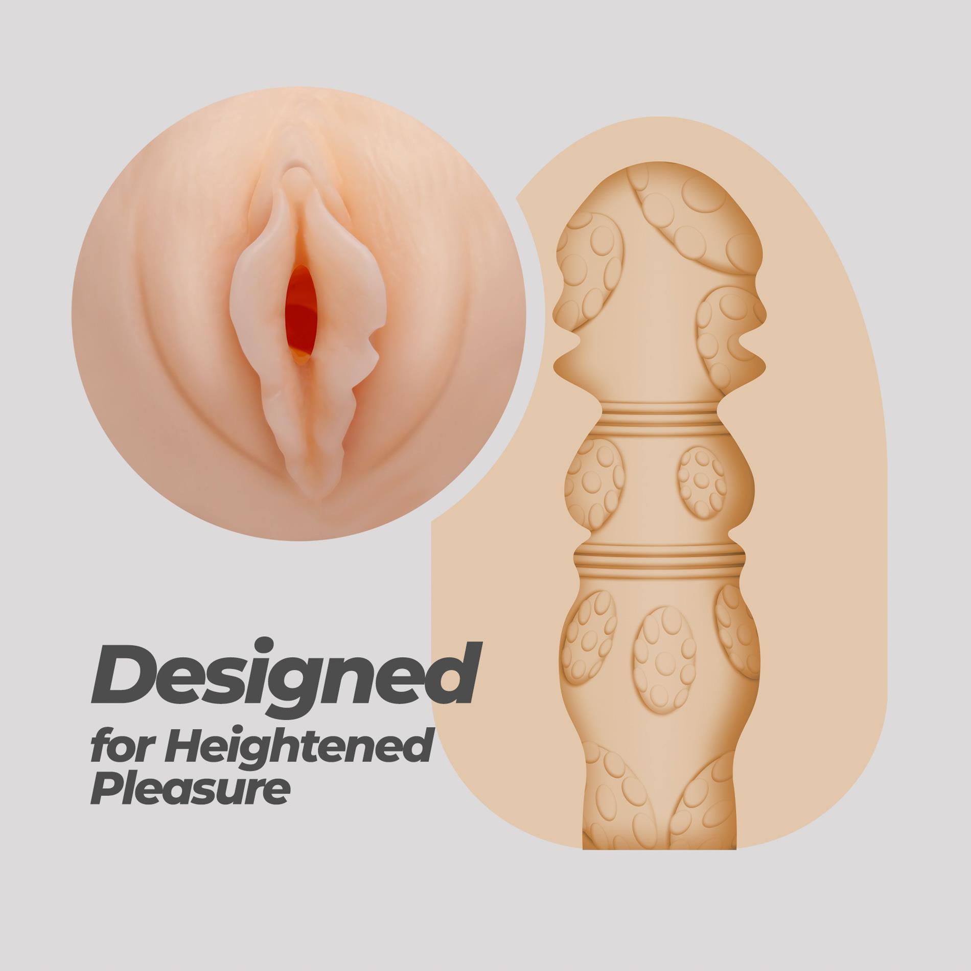 Мастурбатор яйцо Crushious Ezy Egg The Lover (телесный)