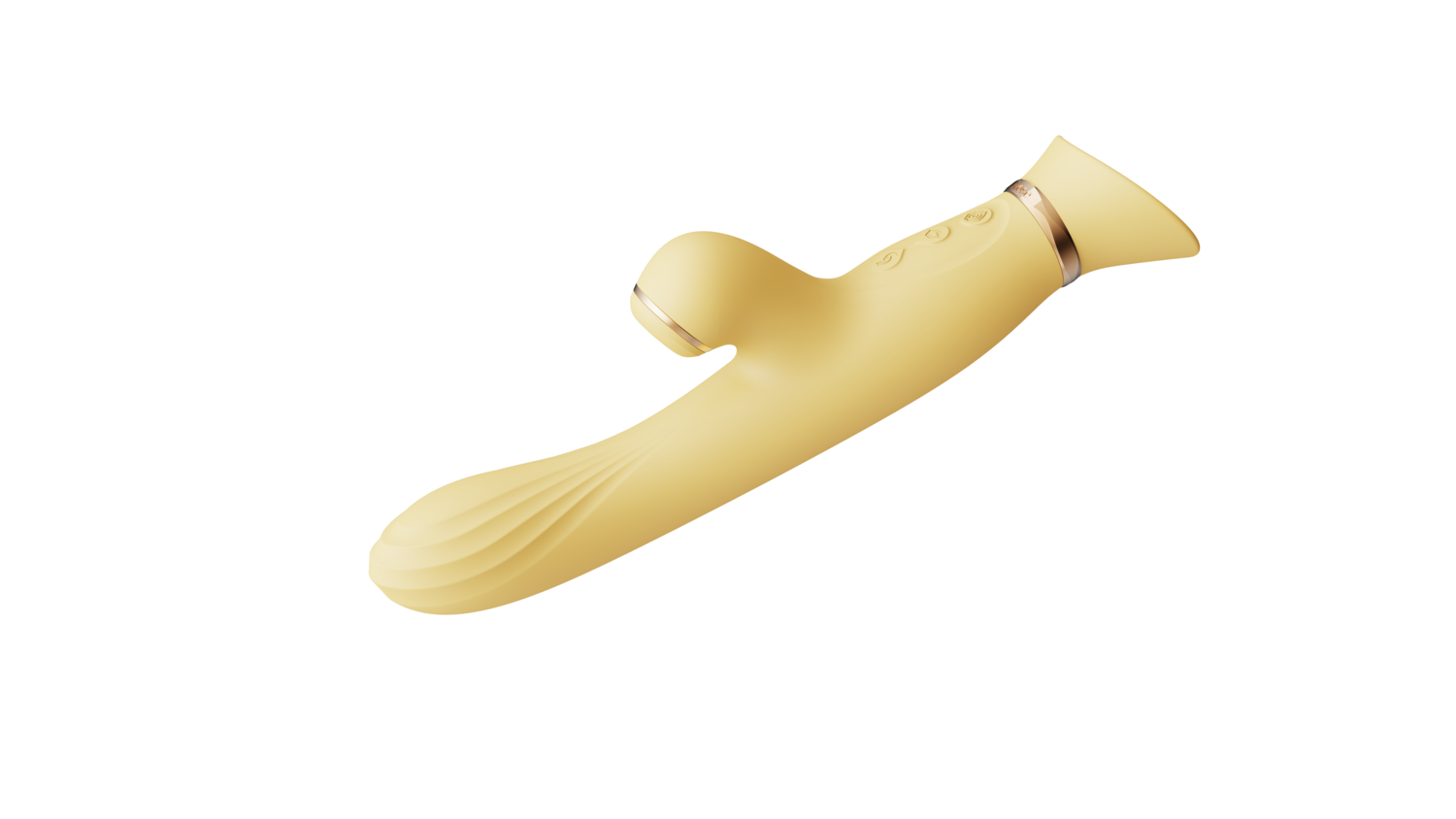 Вибратор-кролик Zalo Rose Rabbit Thruster, 25 см (желтый)
