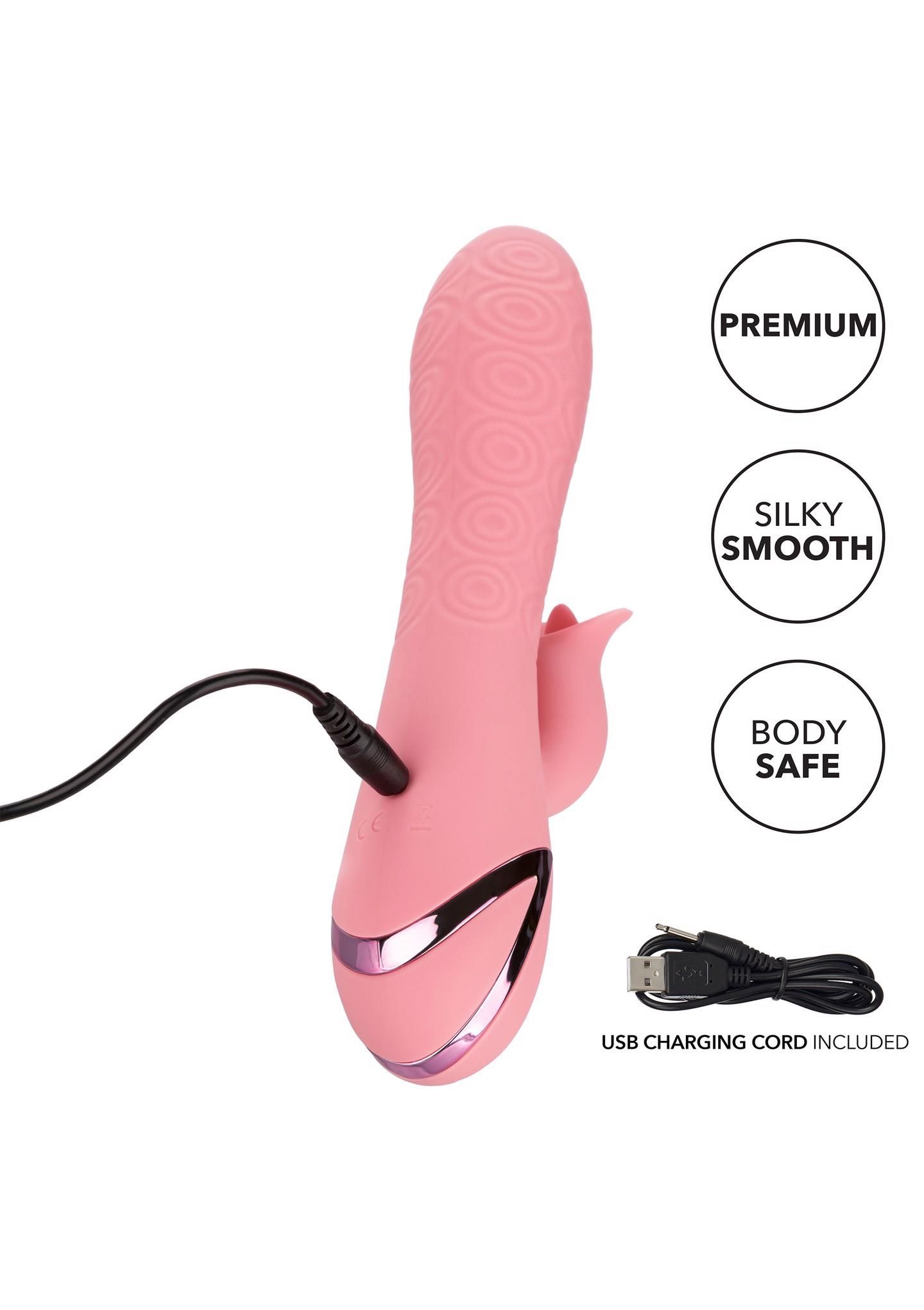 Вибратор-кролик Calexotics Pasadena Player, 21.5 см (розовый)