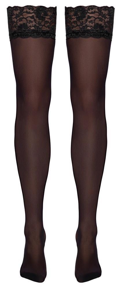 Чулки Cottelli Legwear Anclipsen, S (черный)