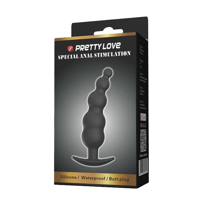 Korek analny Pretty Love Special Anal Stimulation, 11,8 cm (czarny)