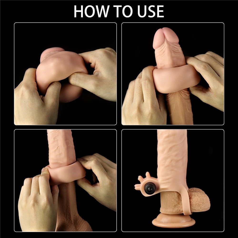 Lovetoy Add 2 Pleasure X Tender - Nakładka na penisa, W kolorze cielistym, 19 cm