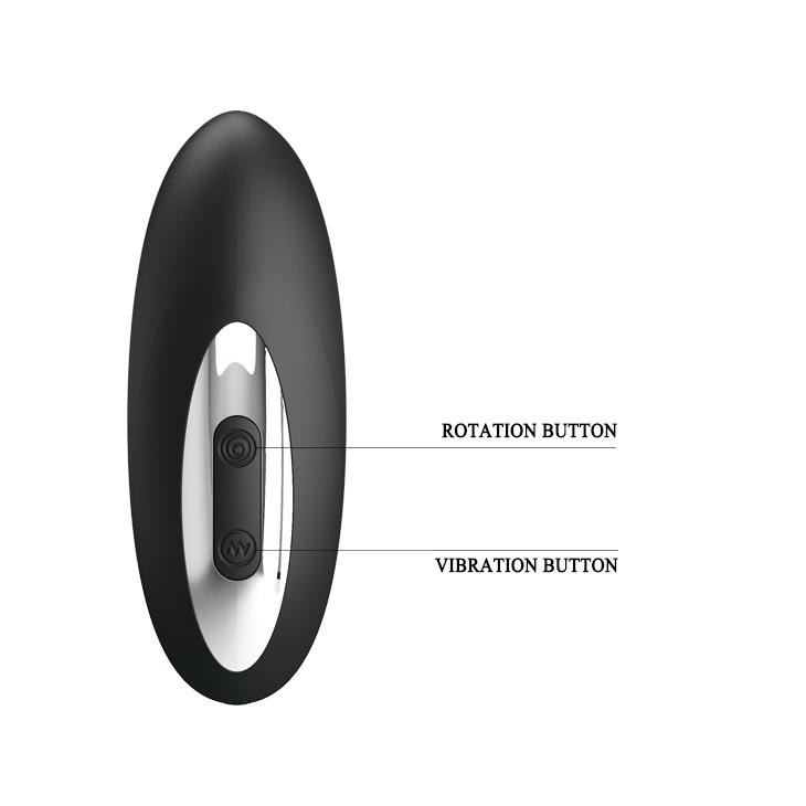 Стимулятор простаты Pretty Love Prostate Massager, 15.9 см (черный)