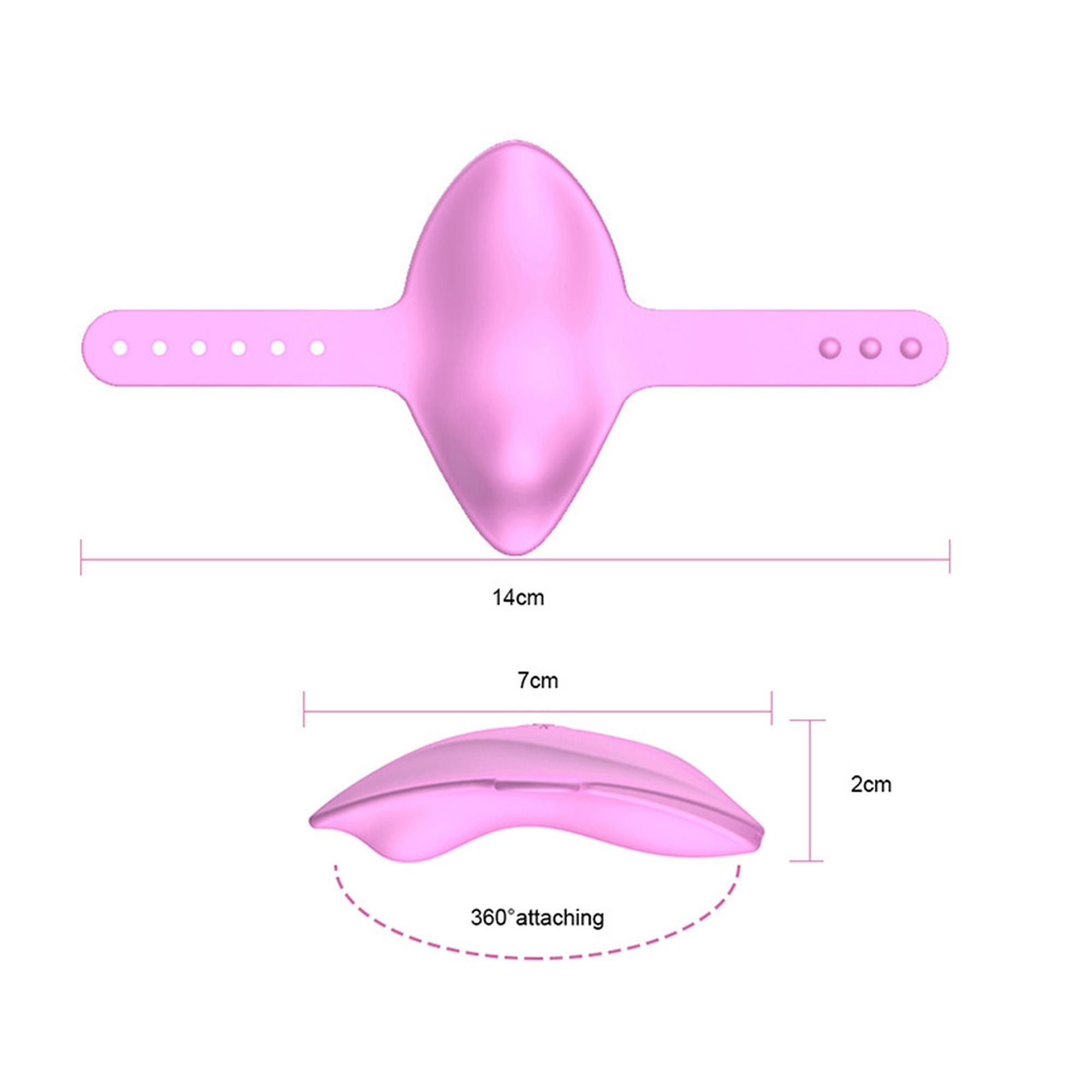 Вібратор B - Series Lyla Strap on Vibrator, 4,5 см (рожевий)