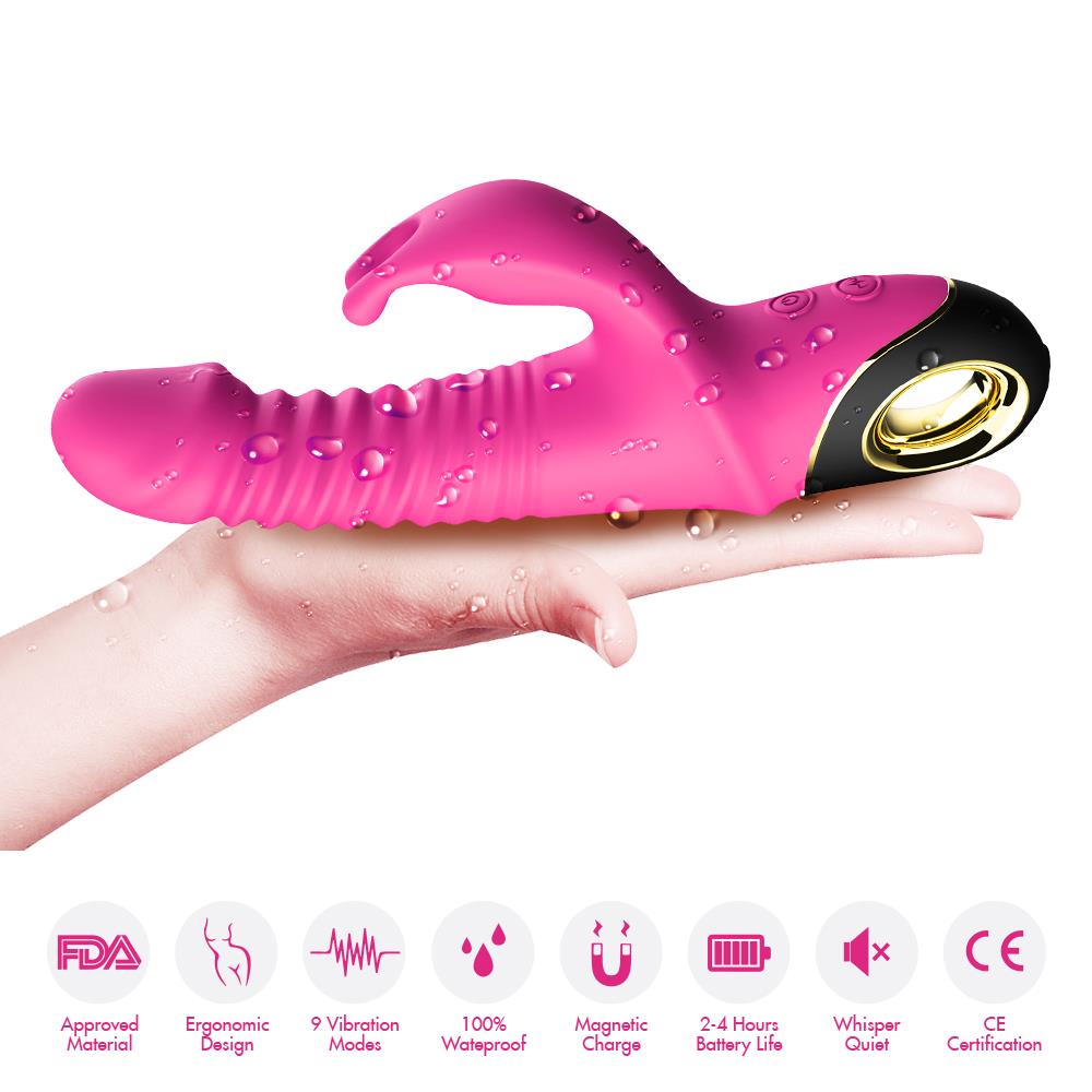Вибратор-кролик B - Series Joy Zing, 22.7 см (розовый)