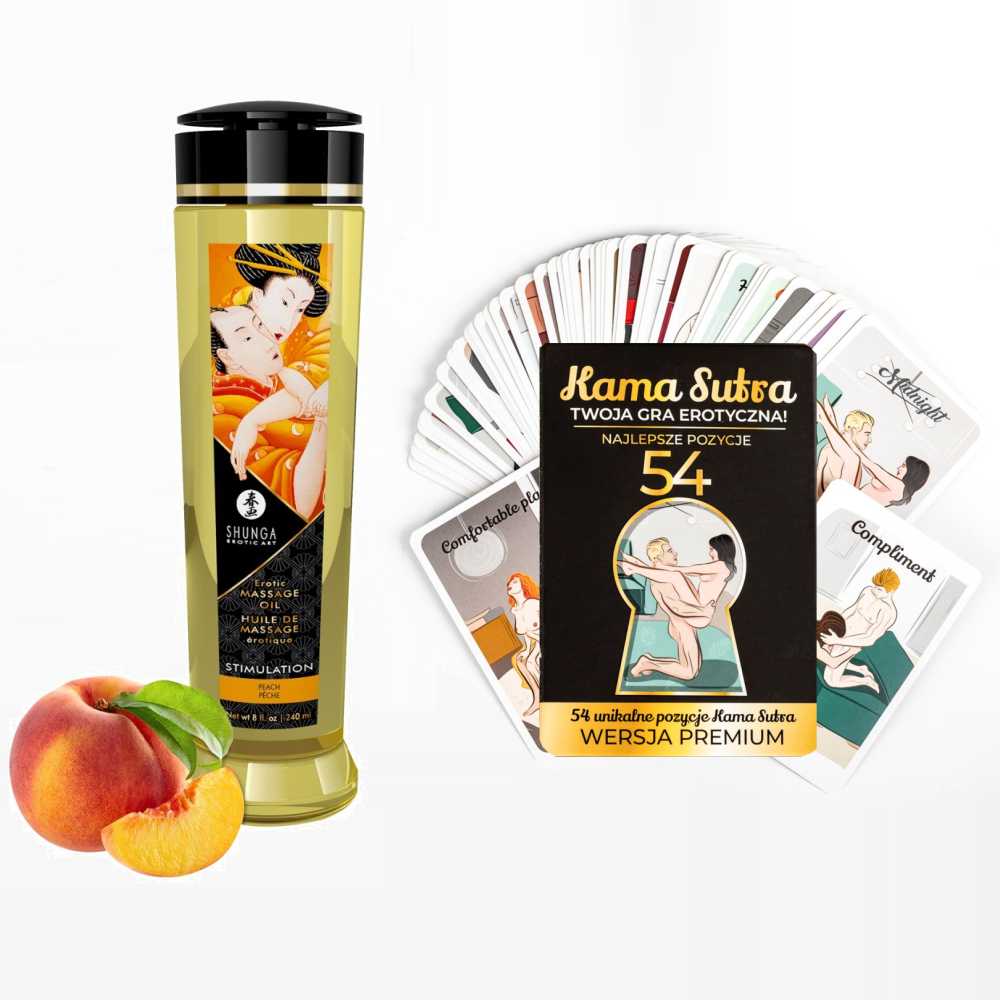 Массажное масло Shunga Erotic Massage Oil персик, 240 мл