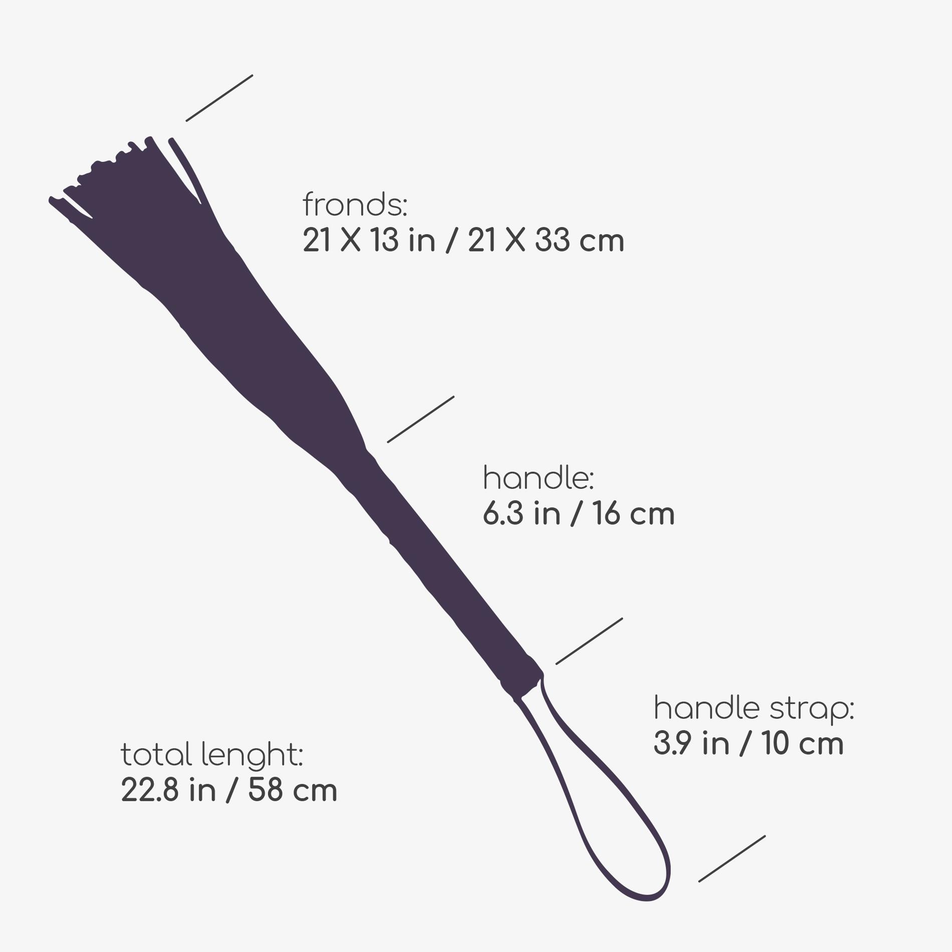 Flogger Crushious Floggy, 58 cm (czarny)