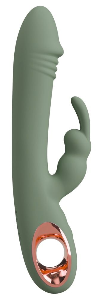 Вибратор-кролик You2Toys Slim Rabbit Olive, 21.4 см (зеленый)