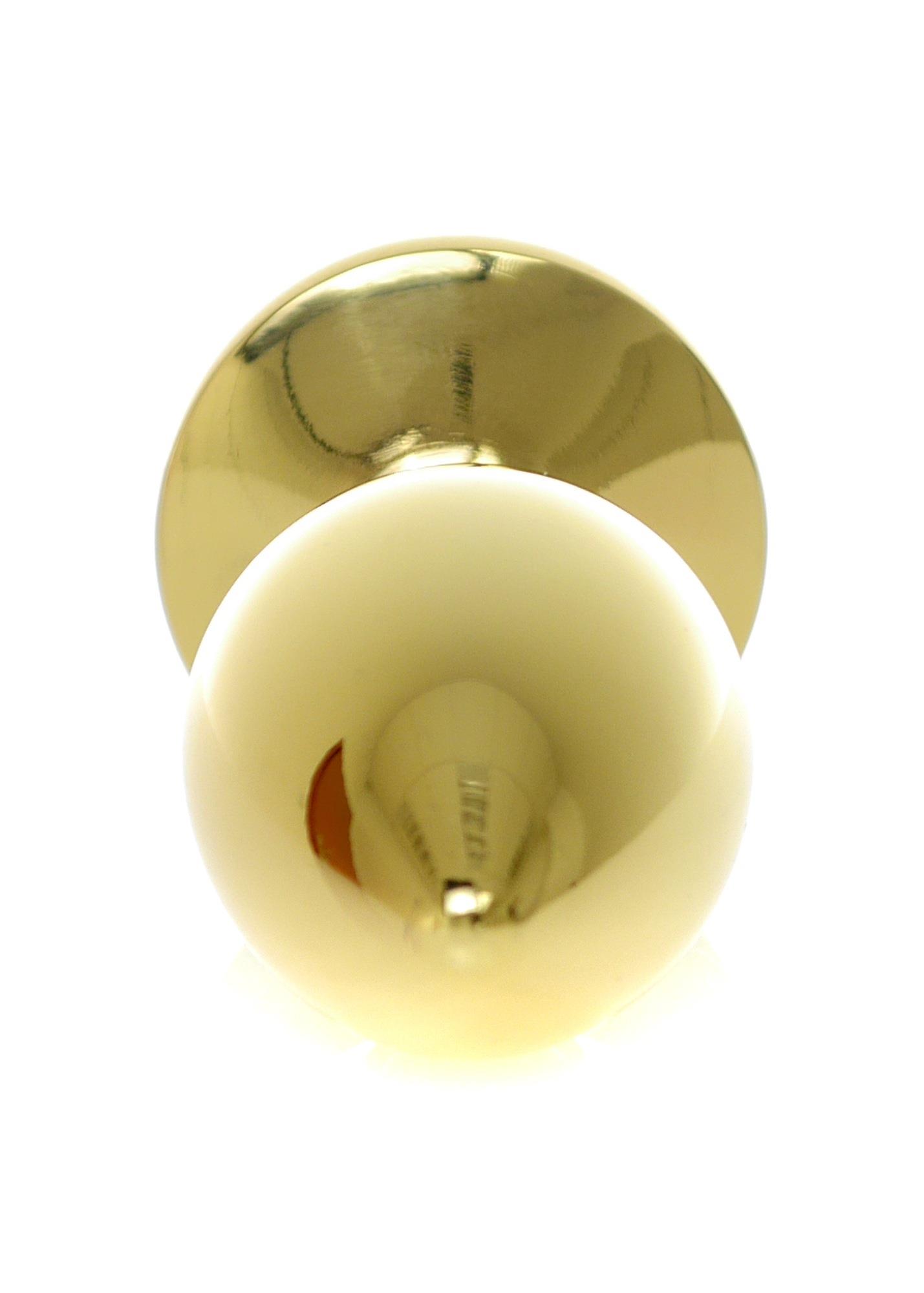 Анальна пробка B - Series HeavyFun Plug-Jewellery Gold, 7 см (червоний)