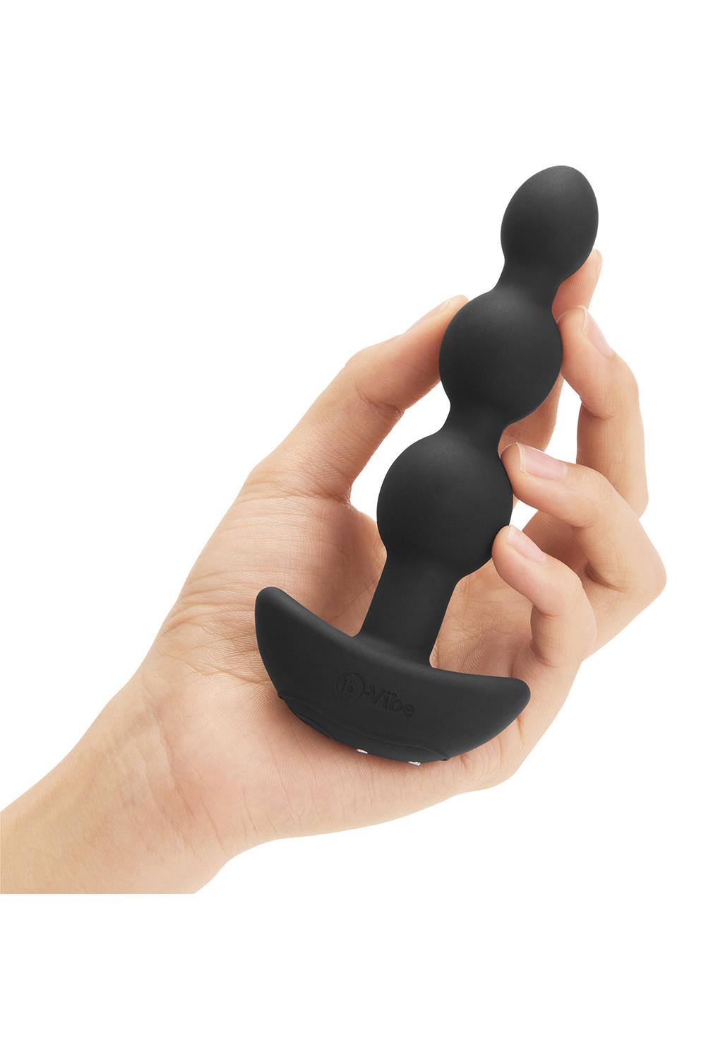 Korek analny B-Vibe Triplet, 13.8 cm (czarny)