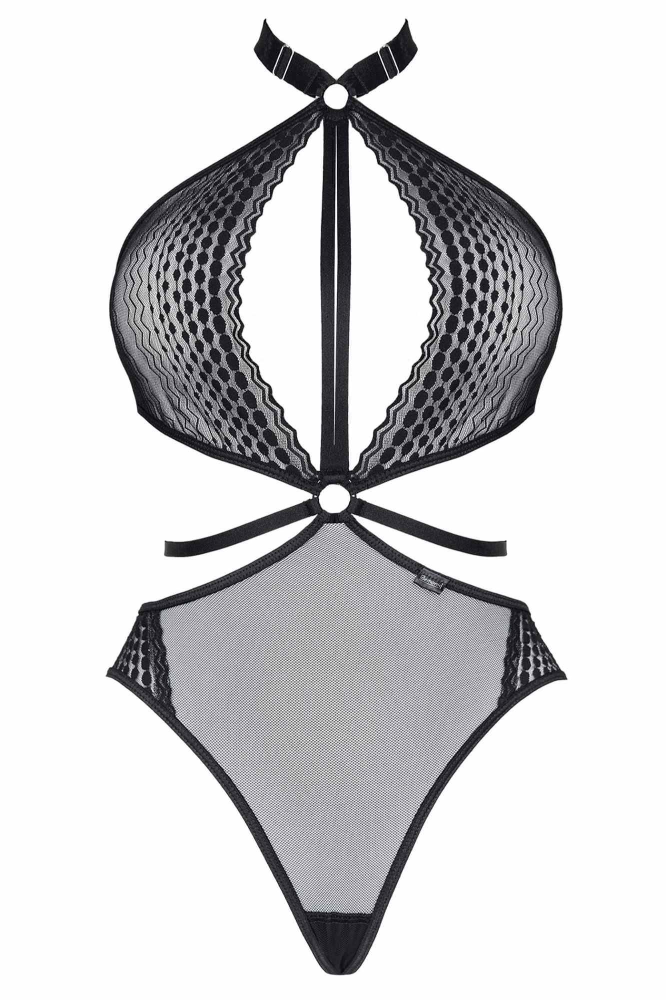 Боди Demoniq LadyX Reyna, XXL (черный)