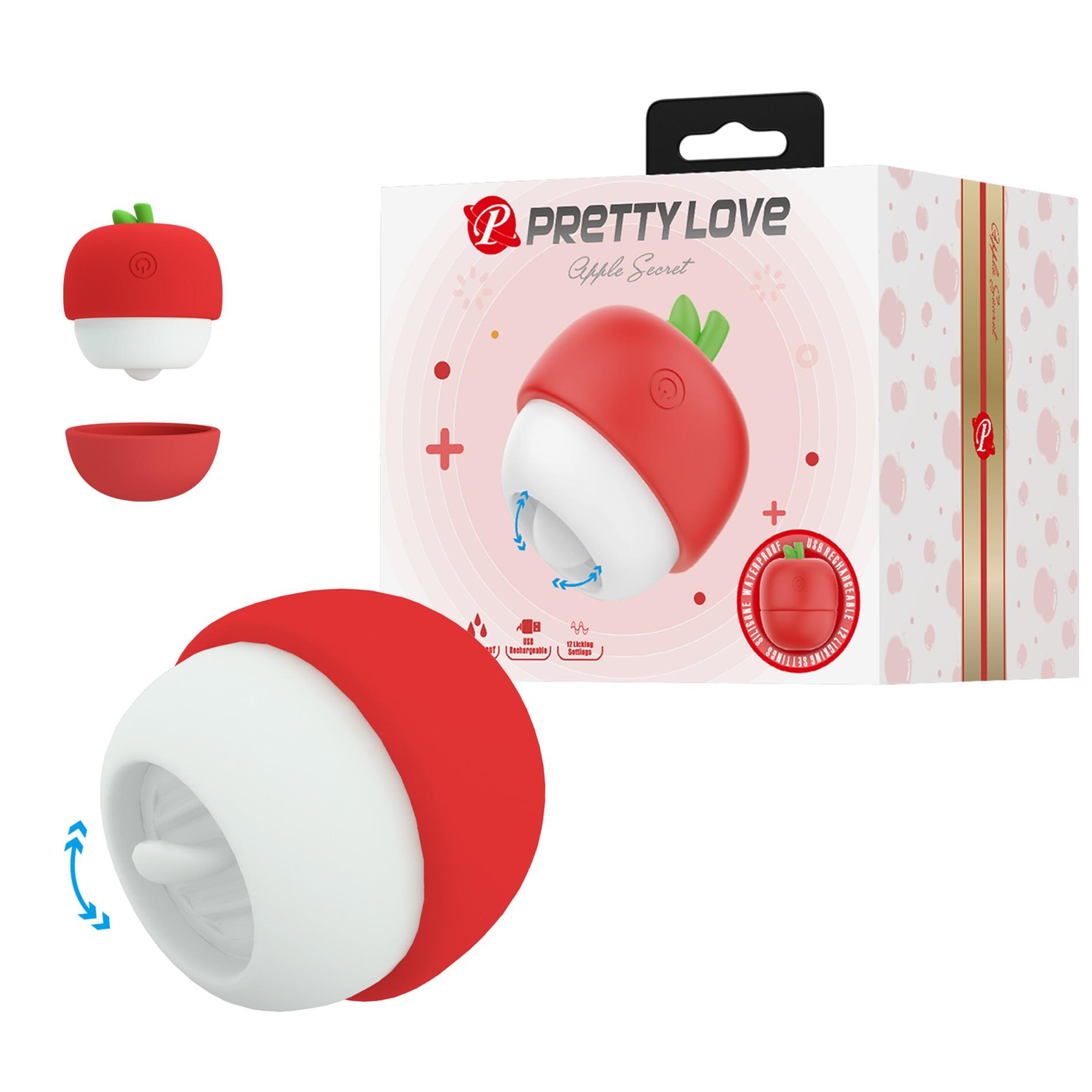 Клиторальный стимулятор Pretty Love Apple Secret (красный)