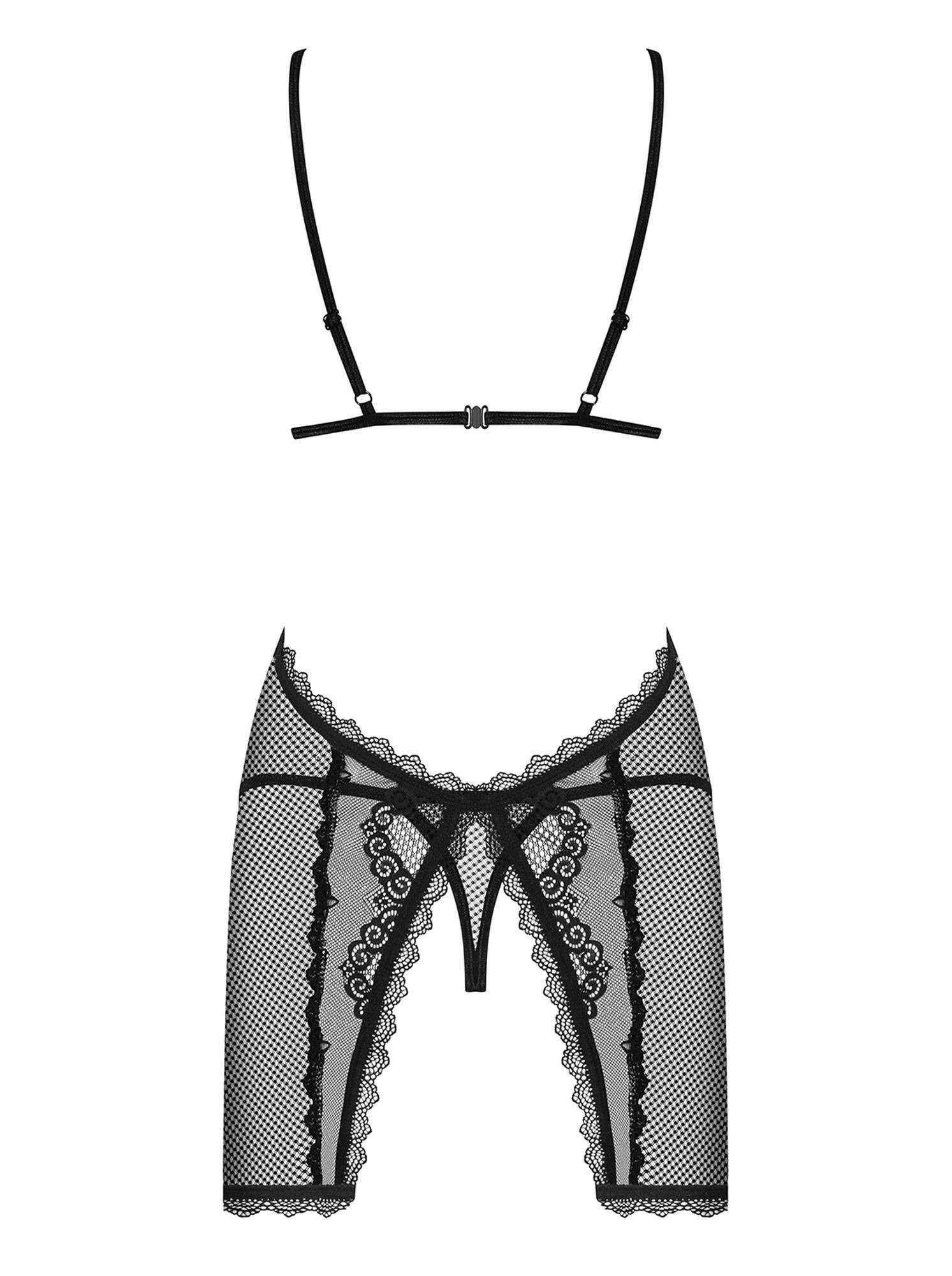 Комплект белья Obsessive Millagro, L/XL (черный)