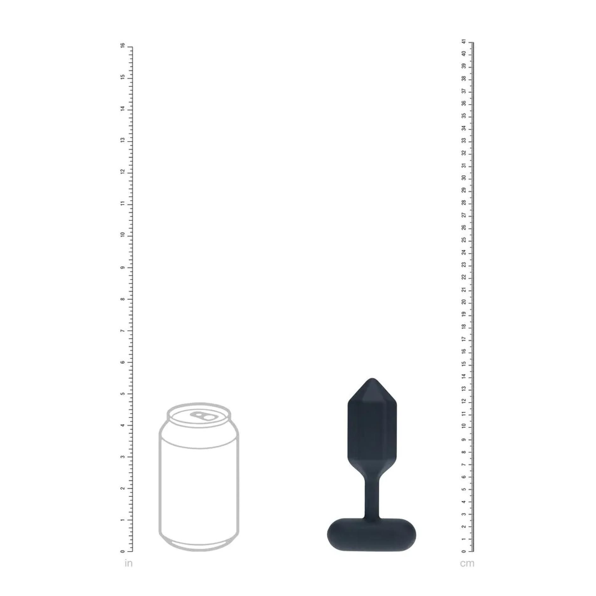 Анальная пробка Levelz Hexagonal Anal Plug L, 13.9 см (черный)