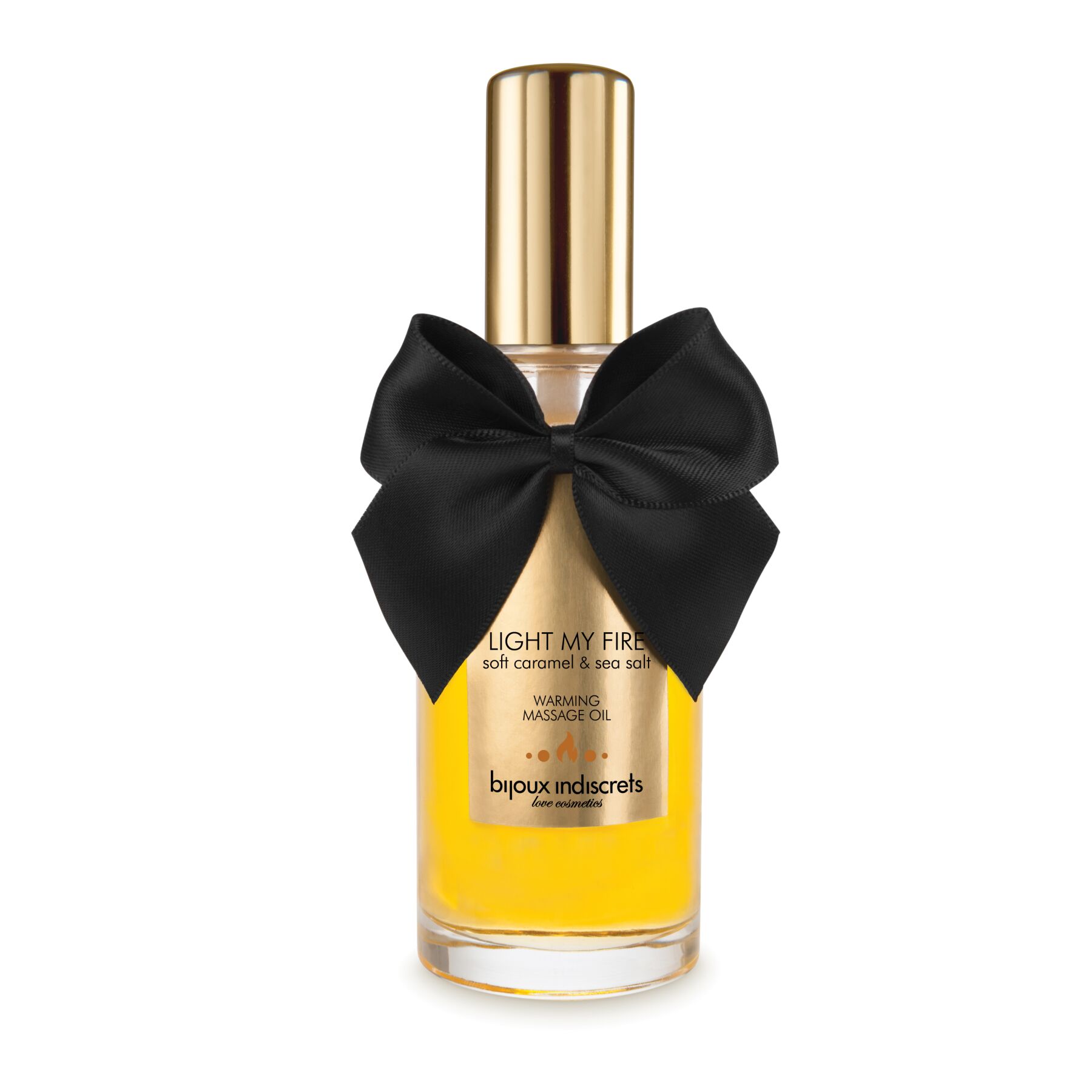 Массажное масло Bijoux Indiscrets Light My Fire Caramel & Sea Salt, 100 мл