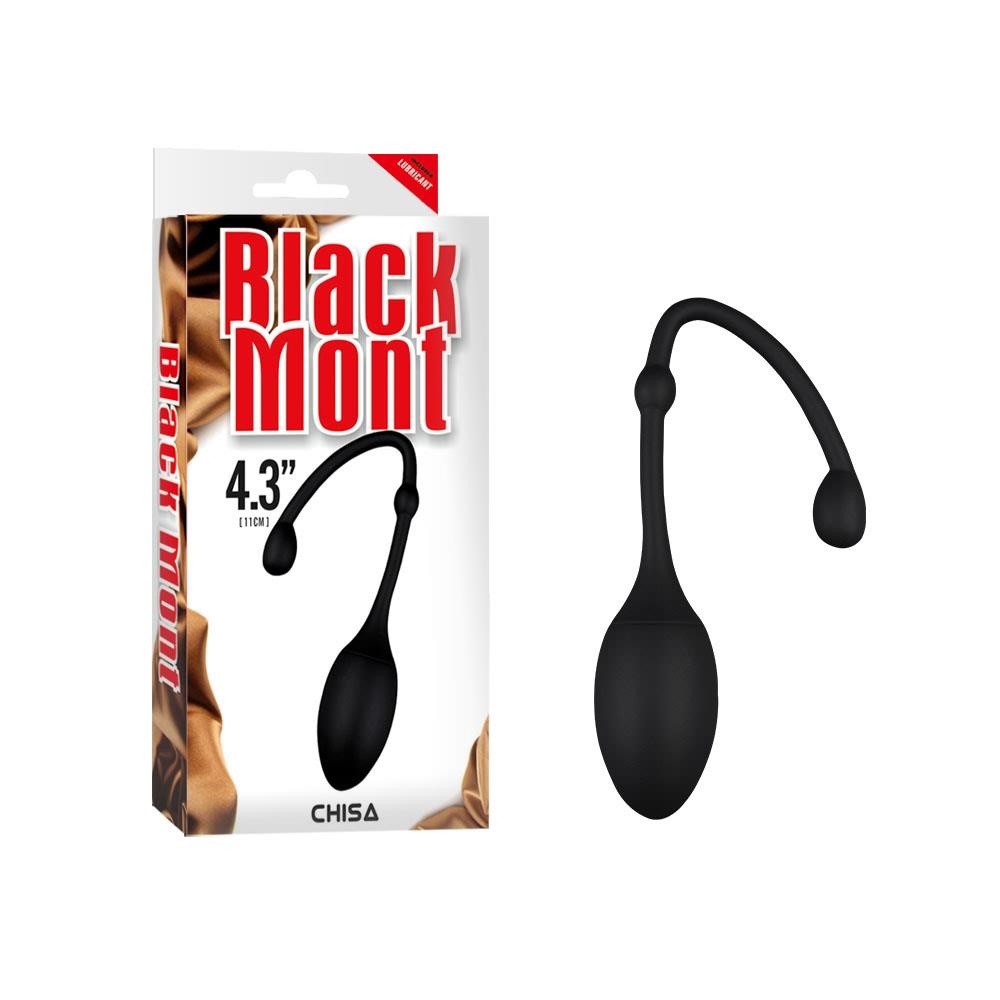 Вагінальні кульки Black Mont Velvet Kiss iOrgasm-Black, 5 см (чорний)