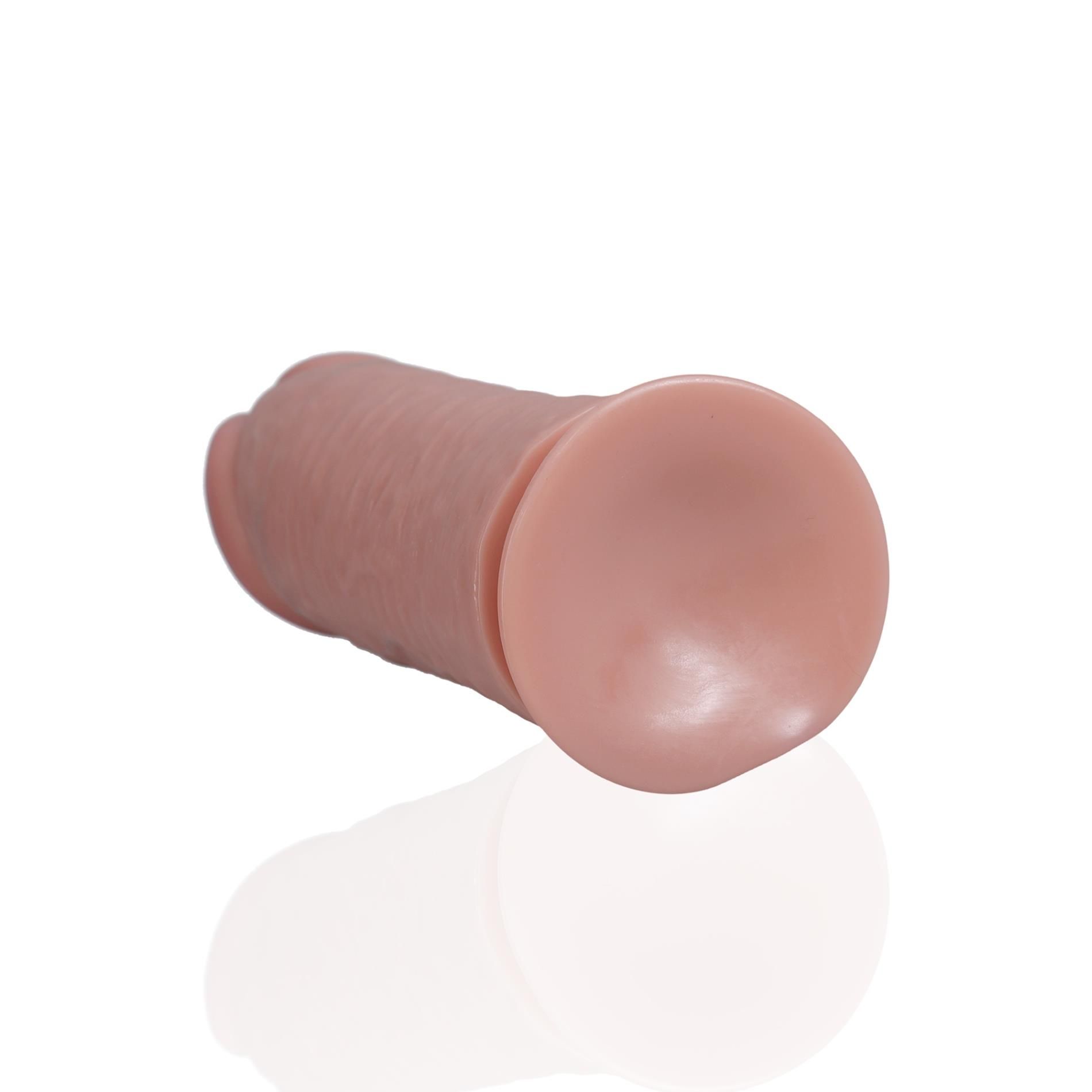 Фаллоимитатор RealRock Extra Thick No Balls 10", 25.4 см (телесный)